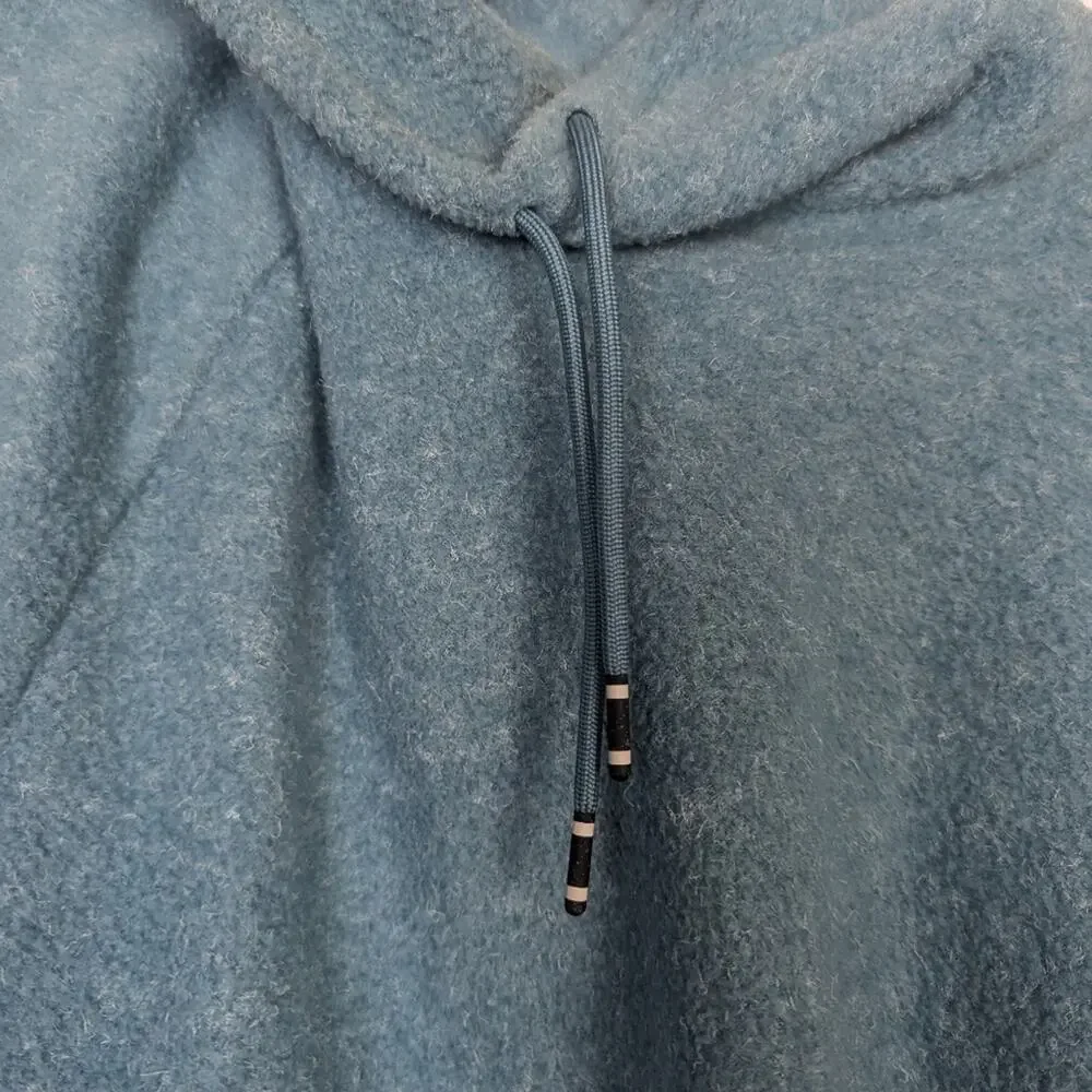 Nike Women's Blue Therma Fleece Cowl Neck Long Sleeve Training Pullover Size S